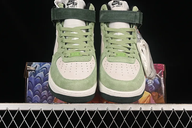 All categories Nk Air Force 1 Air Force series Nk Air Force 1 Mid Air Force mid-top Nk Air Force 1'07 Mid black military green Air Force One mid-top casual sneakers CG9908-103